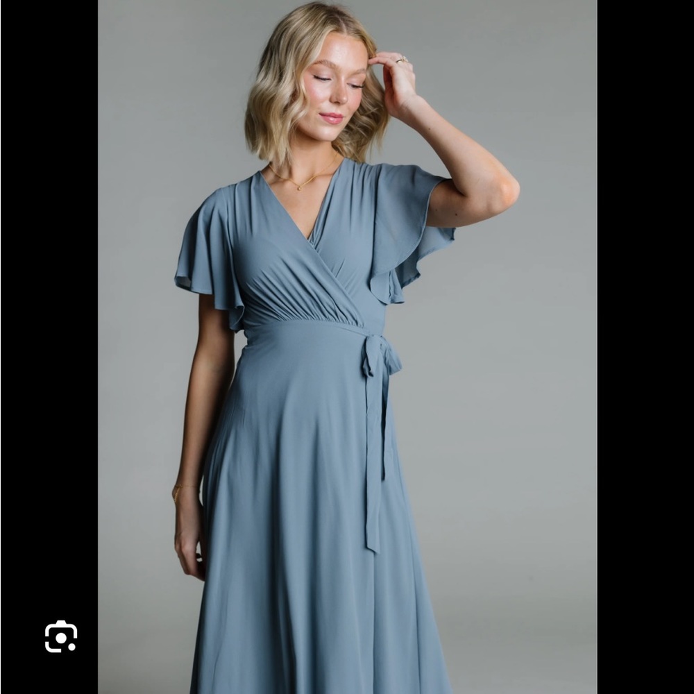 Womens Brass and Roe wrap maxi dress. Black not pink. Size XL Great condition